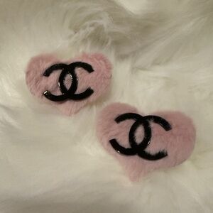 Pink Heart Hair Clips